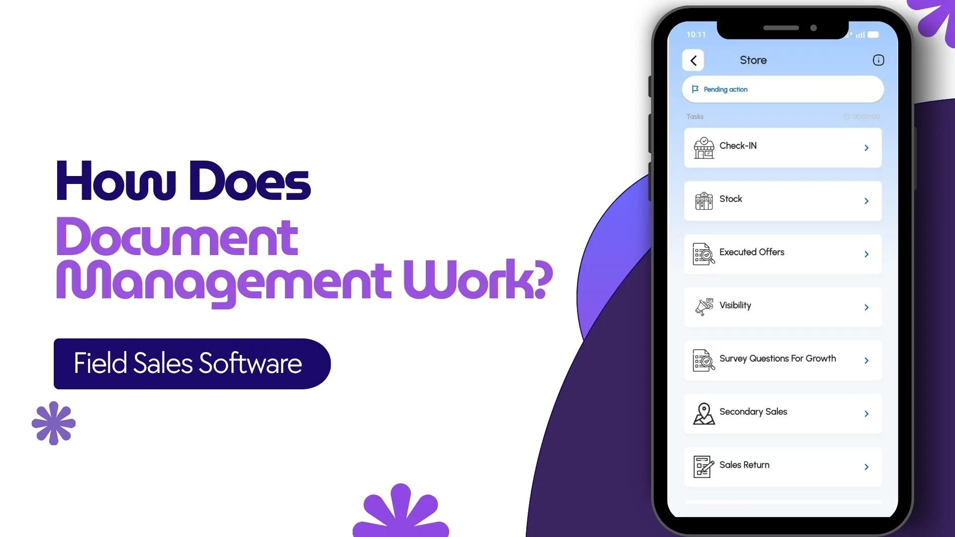 How Does Document Management Work in Field Sales Software?