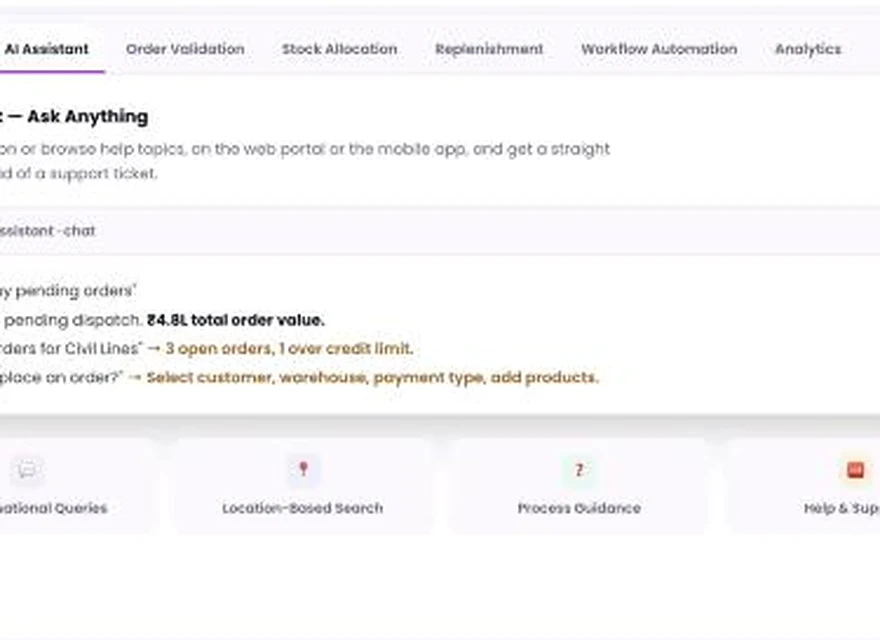 1Channel AI-Powered DMS admin dashboard — AI Assistant screen
