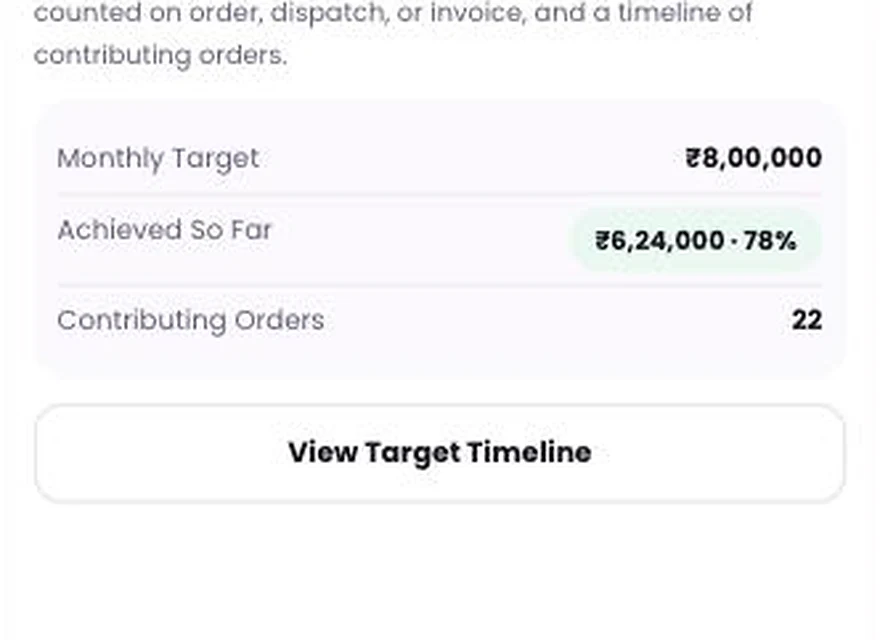 1Channel Mobile DMS App field view — Target Tracking screen